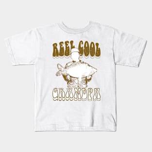 Reel Cool Grandpa Retro Design Kids T-Shirt